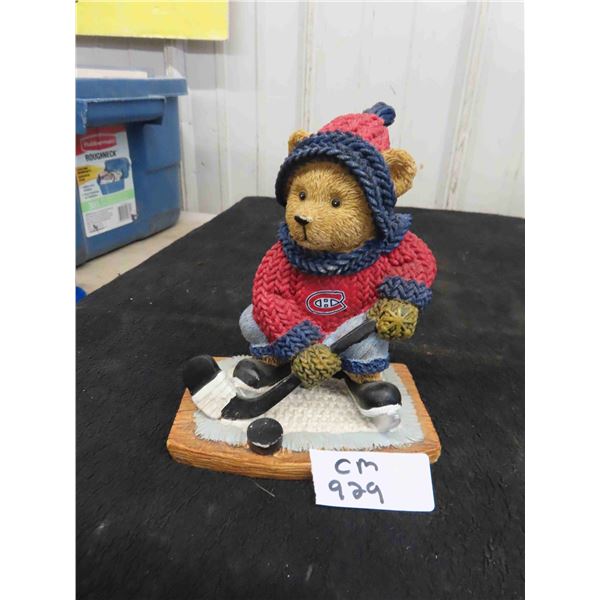 Montreal Canadiens Hockey Bear Figurine