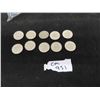 Image 1 : (10) 1969 Canada 50 Cent Coins 