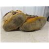 Image 2 : Vintage Outstanding Beaded Hightop Deer Hide Moccasins Wolf Fur