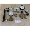 Image 1 : Vintage Steam Punk Gauges Auto, Steam, Radio Dials 