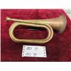 Image 1 : Original Brass Military Bugle Regimental Badge Attached 