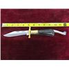 Image 2 : Antique Folding Bowie Knife Steel Blade Engraved No.6 Sheffield 12''
