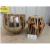 Image 1 : 2 Vintage High Quality SRI Lankan Tribal Drums 2 Types, Great Sound 
