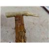 Image 2 : 2 Antique Canes (1) Cactus Cane with Carved Bird Antler Handle,