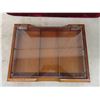 Image 2 : Antique Gillette Razor Countertop Wood and Glass Display Case 18'' x 