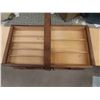 Image 2 : Vintage Wood Expanding Sewing Kit Box with Legs 22'' Tall x 