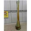 Image 1 : Large Vintage Butterscotch Swirl Vase 29 1/2'' Tall 