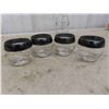 Image 9 : Decanter with Gold Trim , Art Glass , Craft with 4 Glasses 
