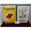 Image 1 : 2 Fireworks Advertising Posters : Standard Fireworks 10'' x 15'' , 