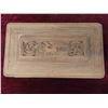 Image 3 : Beautiful Vintage Carved Wooden Box with Metal Clasp 9'' x 5.5'' 