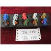 Image 1 : 10 Vintage Plastic Gumby Rings (Vending Machine Prizes) in a Vinyl