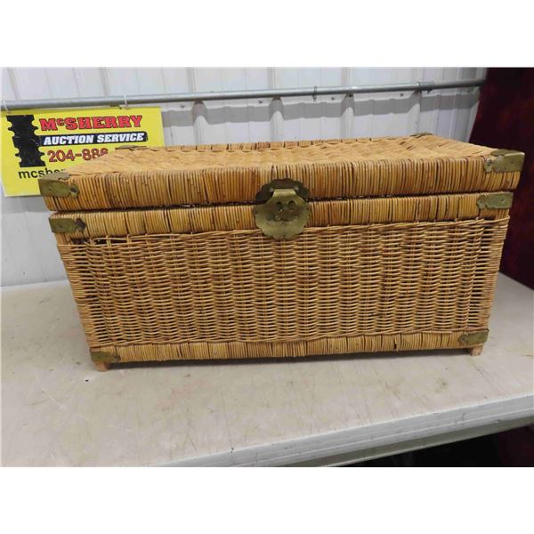 Winker Trunk with Brass Handles and Trim 32'' x 16'' x 16'' 