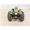 Image 8 : Tonka Dump Truck 14'' x 6'' x 6 1/4'' , Metal Van, John Deere Tractor By