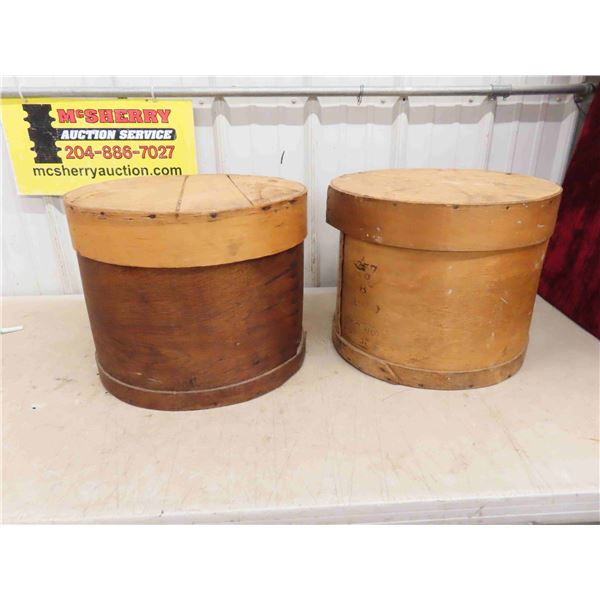 2 Vintage Cheese Boxes 