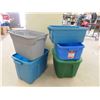 Image 1 : 5 Totes 1 Lid - Various Sizes 