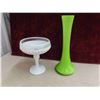 Image 2 : Art Glass : Vases, Candy Dish, Plus