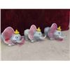 Image 2 : Disney 3pce Ceramic Dumbo Set, Plush Clown, Roly Poly Clown 