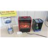 Image 1 : Garrison 1200 Watt Portable Heater Fireplace-Style , 2 LED Lanterns 