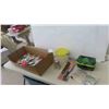 Image 1 : New Fishing Tackle, Floats, Lures, Minnow Bucket, Fillet Knife, Weights 