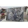Image 1 : Modern Zebra Picture on Canvas 35 1/2'' x 46 1/2'' 