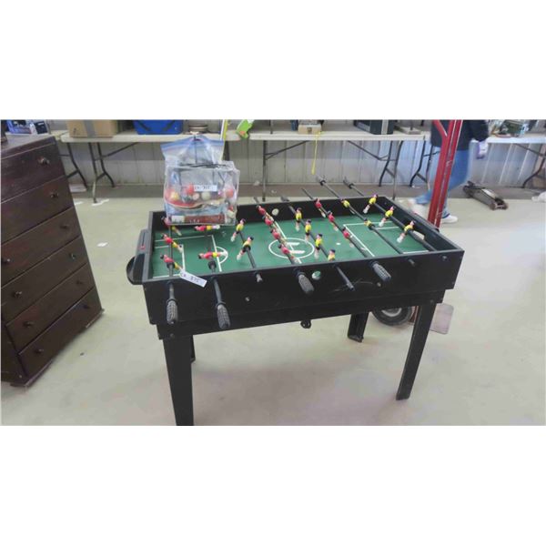 Harvard Fuze Ball Table 32'' x 45'' x 24'' , Bag of Ping Pong Paddles 