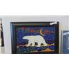 Image 2 : 2 Framed Art (1) Signed 12'' x 18'' & 10 1/2'' x 22 1/2''