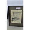 Image 2 : 3 Framed 1977 Sketches 13'' x 17 1/2'' 