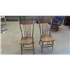 Image 1 : 2 Wood Kitchen Chairs with Wind Press 