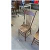Image 2 : 2 Wood Kitchen Chairs with Wind Press 