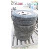 Image 1 : 4 Goodyear Tires LT245/75R16 with 8 Hole Rims 