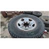 Image 2 : 4 Goodyear Tires LT245/75R16 with 8 Hole Rims 