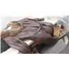 Image 3 : Size 16 Genuine Leather Brown Ladies Coat with Removeable Fox Collar