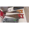 Image 8 : Saws , Miter Saw, 1/2'' Torque Wrench, Booster Cable, Tool Pouch