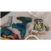 Image 2 : Electric Cords, Power Bar, Light Fixture, Cordless Drill Untested,  