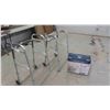 Image 1 : 2 Aluminum Walkers , Drive 5'' Toilet Seat Riser with Handles 