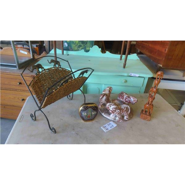 Elephant Ornaments, Magazine Rack, Candlier, Plus