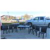Image 1 : Patio Table 29'' x 63'' x 35'' with 6 Chairs 
