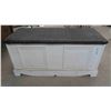 Image 1 : Painted Wood Chest Hinged Top for Storage 20'' x 42'' x 20'' 