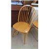 Image 2 : 4 Wood Kitchen Chairs 