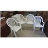 Image 1 : 4 Stacking Patio Chairs 