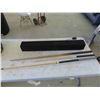 Image 1 : 3 Pool Cues , Sylvania Tower Stereo System 