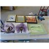 Image 1 : 5 Pieces Wall Art Largest s 16'' x 12'' , Soapstone 9'' x 3 3/4'' Approx
