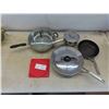 Image 1 : 3 Frying Pans , 2 Lids , 1 Pot , 1 Lid 
