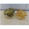 Image 1 : 2 Heavy Art Glass (1) Stamped Chalet 