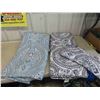 Image 1 : 2 Quilted Comforters Black 100'' x 60'' , Blue 100'' x 88'' 