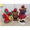 Image 2 : Christmas Santas Tallest 12'' , Light Up Single Light , Cracked Glass Candle  