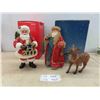 Image 1 : 2 Possible Dreams Santas , 1 Reindeer - Tallest is 10 1/2'' 