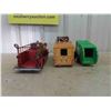 Image 2 : Metal Fire Engine 14'' x 6'' x 6'' , Metal Flower Power Truck, Tonka Recycler 