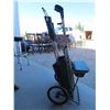 Image 1 : 11 Vintage Right Handed Golf Clubs with Cart