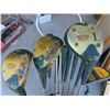 Image 2 : 11 Vintage Right Handed Golf Clubs with Cart